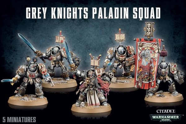 Warhammer 40,000 Patrulla De Combate: Caballeros Grises | Caja Con 17 Miniaturas De Plástico Para Juegos De Guerra, Ejército Completo