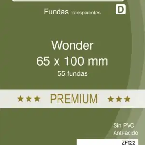 Fundas Zacatrus Wonder premium (65 mm X 100 mm) (55uds)