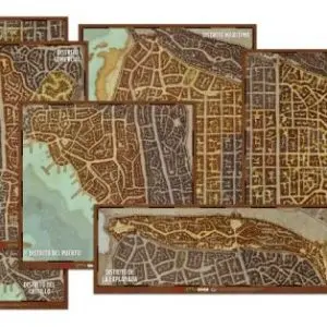 Set de mapas de los distritos de Waterdeep