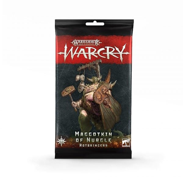 Warcry: cartas de Maggotkin of Nurgle Rotbringers