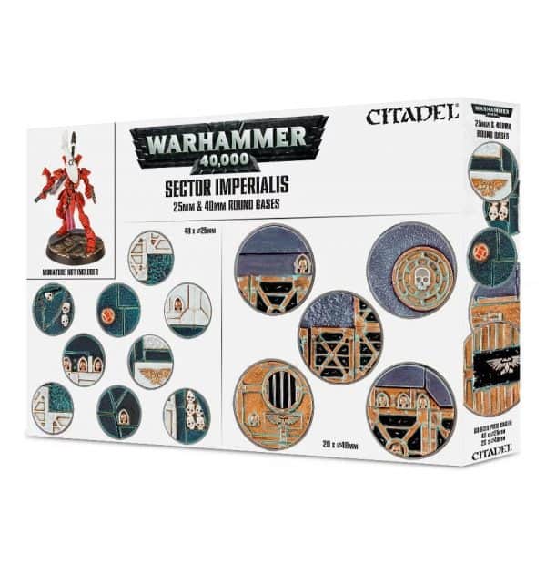 Sector Imperialis: peanas redondas de 25 y 40mm