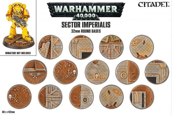 Sector Imperialis: peanas redondas de 32mm