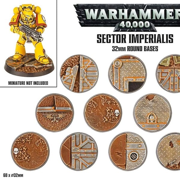 Sector Imperialis: peanas redondas de 32mm