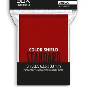 FUNDAS RED BOX COLOR SHIELD ROJAS STANDARD MATTE 63,5X88 (75)