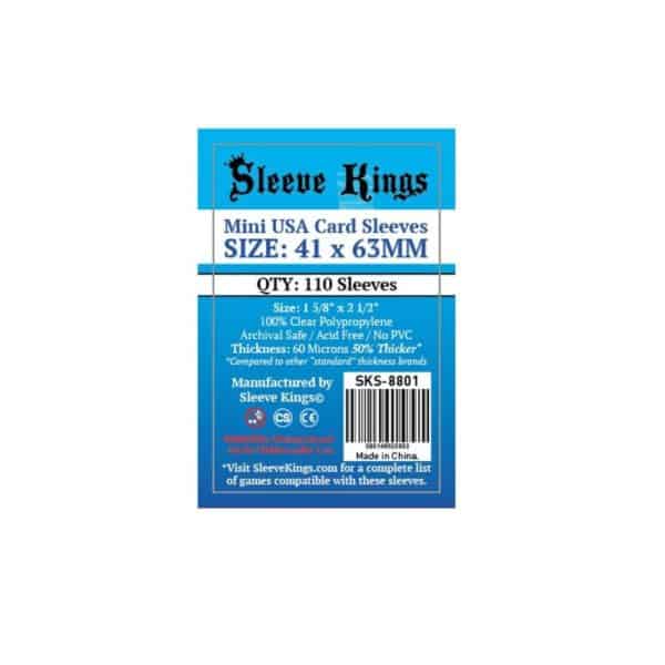 SLEEVE KINGS MINI USA CARD SLEEVES (41X63MM)
