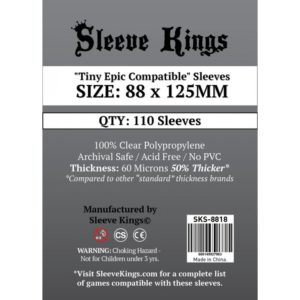 SLEEVE KINGS TINY EPIC COMPATIBLE SLEEVES (88X125MM)