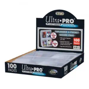 Hojas 4 Bolsillos Platinum Ultra Pro Para Toploaders