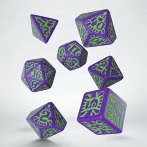 Pathfinder Goblin Purple & green Dice Set