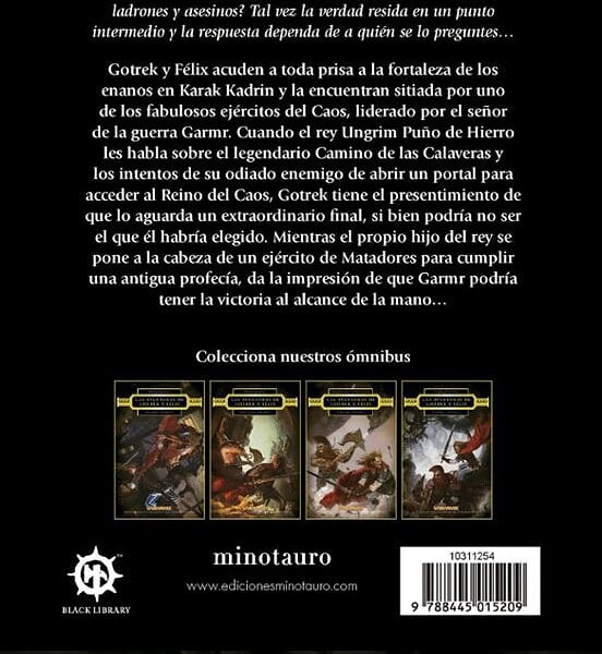 Las aventuras de Gotrek y Felix: El camino de las calaveras Trasera