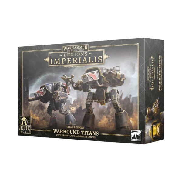 LEGIONS IMPERIALIS: WARHOUND TITANS CON URSUS CLAWS Y MELTA LANCES