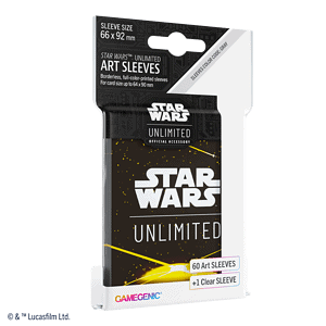 Star Wars: Unlimited Art Sleeves Card Back Yellow