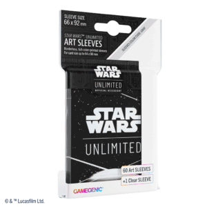 Unlimited Art Sleeves Card Back White