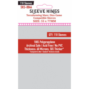 Terraforming Mars: Dice Game Compatible Card Sleeves (55x77mm)