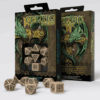 Celtic Beige & black Dice Set caja