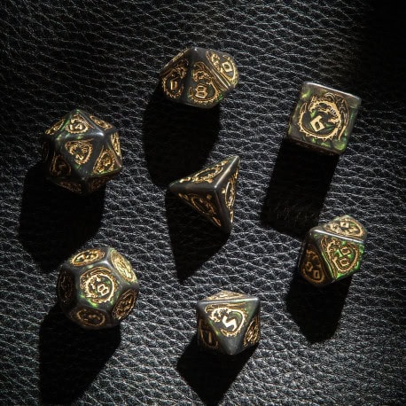 Dragons Dice Set: Nephrite fondo