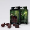 Elvish Black & red Dice Set caja