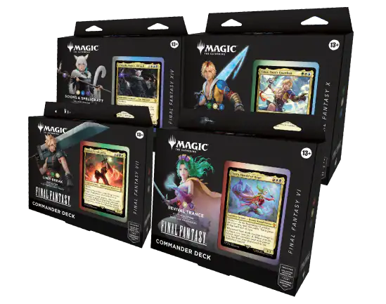 Set 4 deck Commander Final Fantasy Ingles