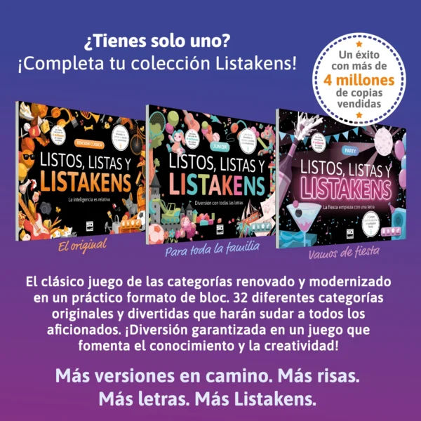 Listos, Listas y Listakens Junior