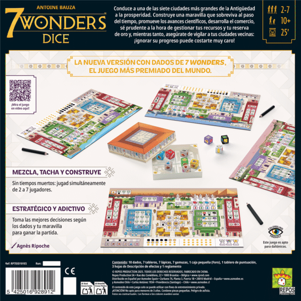 7 Wonders Dice