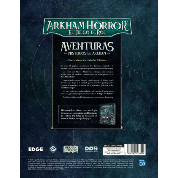 Arkham Horror RPG Aventuras Misterios de Arkham