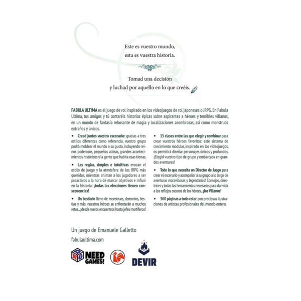 Fabula Ultima - Libro básico