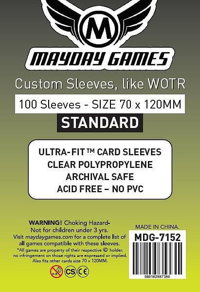 Tarot Card Sleeves (70x120mm) - 100 Standard