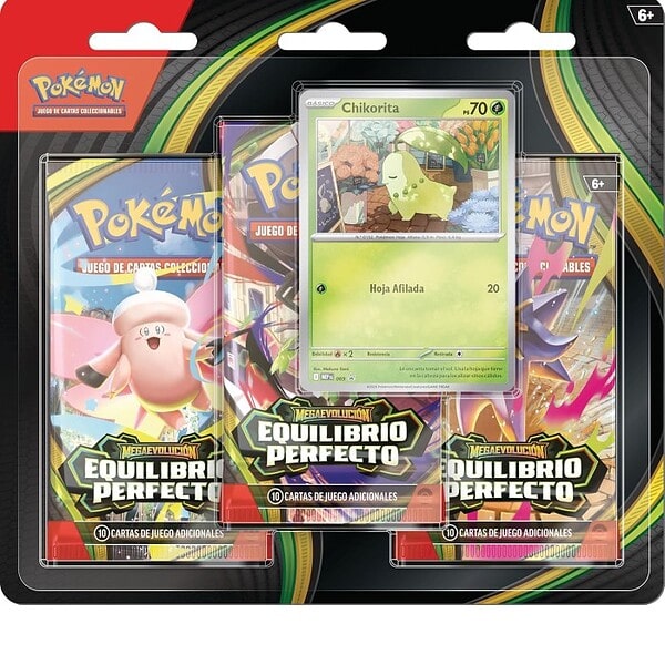 Pack de 3 sobres de Pokémon Megaevolución – Equilibrio Perfecto