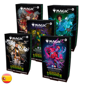 Mazo de Commander Secretos de Strixhaven Pack de 5 mazos