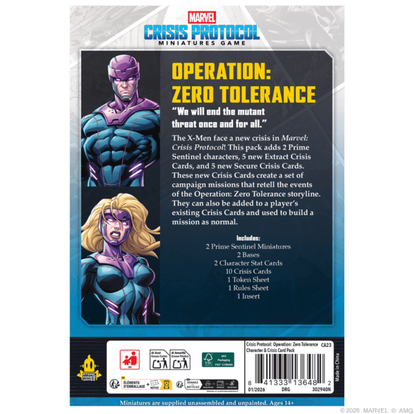 Operation: Zero Tolerance Card Pack