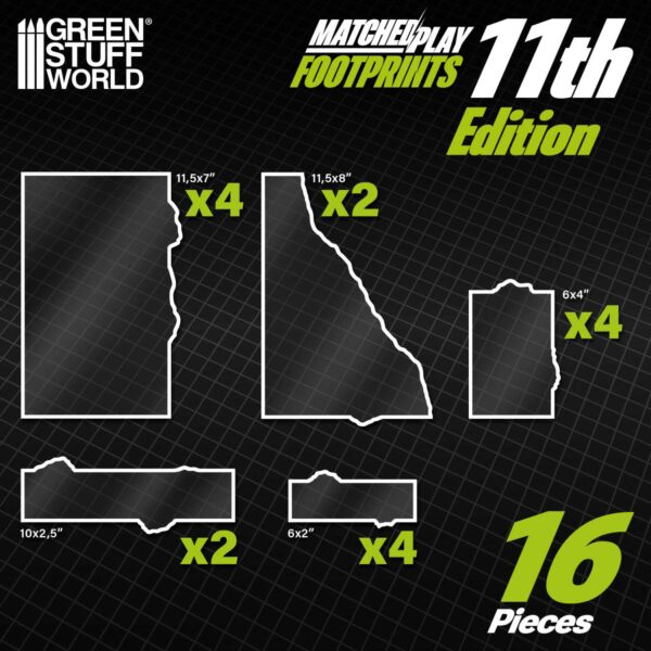 Glasspack Footprints Básicos 11 edición Wh40k compatibles