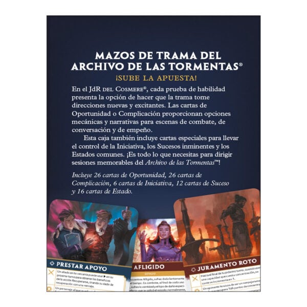 8436625611581-1200-backflat El Archivo de las Tormentas - Mazos de trama