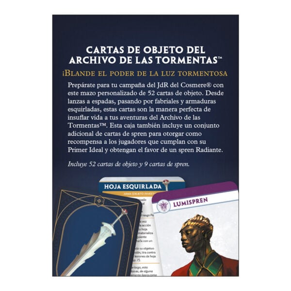 8436625611802-1200-backflat El Archivo de las Tormentas - Cartas de objeto