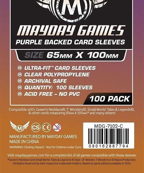 Magnum Ultra-Fit 65 MM X 100 MM Card Sized -"7 Wonders" (Purple Backed)