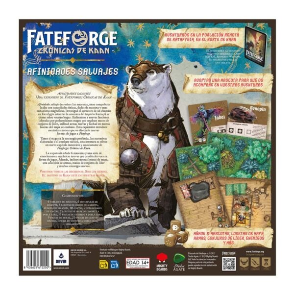 8436625612250-1200-backflat Fateforge: Crónicas de Kaan - Afinidades salvajes