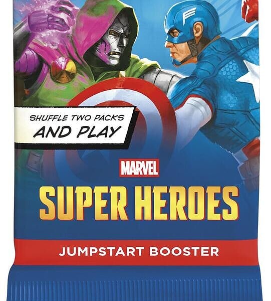 Sobre de Jumpstart de Marvel Super Heroes (inglés)