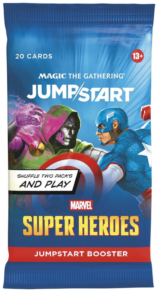 Sobre de Jumpstart de Marvel Super Heroes (inglés)