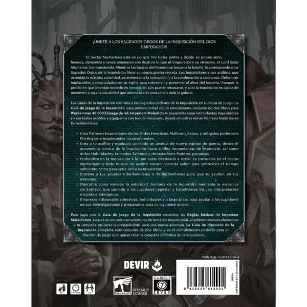 8436625614902-1200-backflat Warhammer 40,000 Imperium Maledictum - Guía de juego de la Inquisición