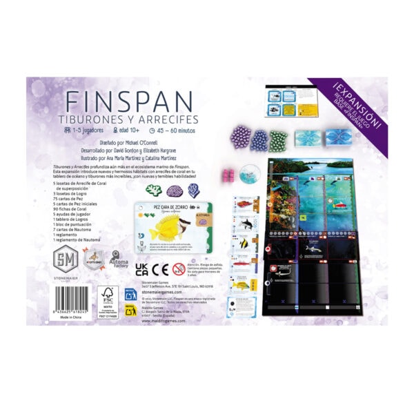 Finspan - Tiburones y Arrecifes caja Finspan: Tiburones y Arrecifes caja