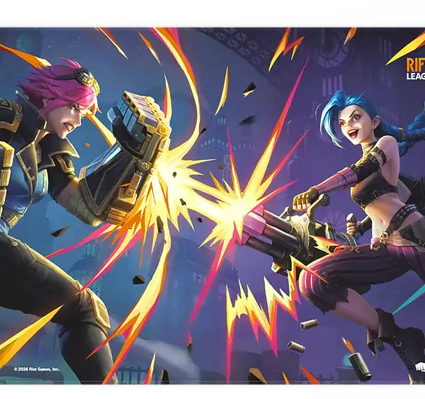 Riftbound: Vendetta playmat Vi & Jinx