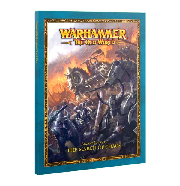 https___trade.games-workshop.com_assets_2026_08_60042799020_ENGWHtOWArcaneJournalBattleMarchSoftbackBook1 Arcane Journal: The March of Chaos (Inglés)