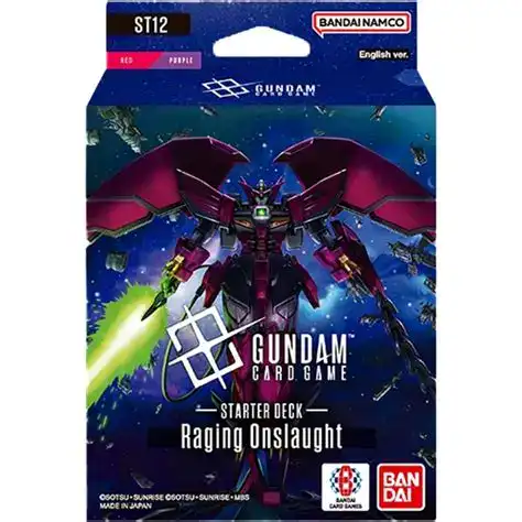 Gundam Card Game Starter Deck Display ST12 Raging Onslaught